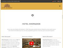 Tablet Screenshot of hotelsherazade.com